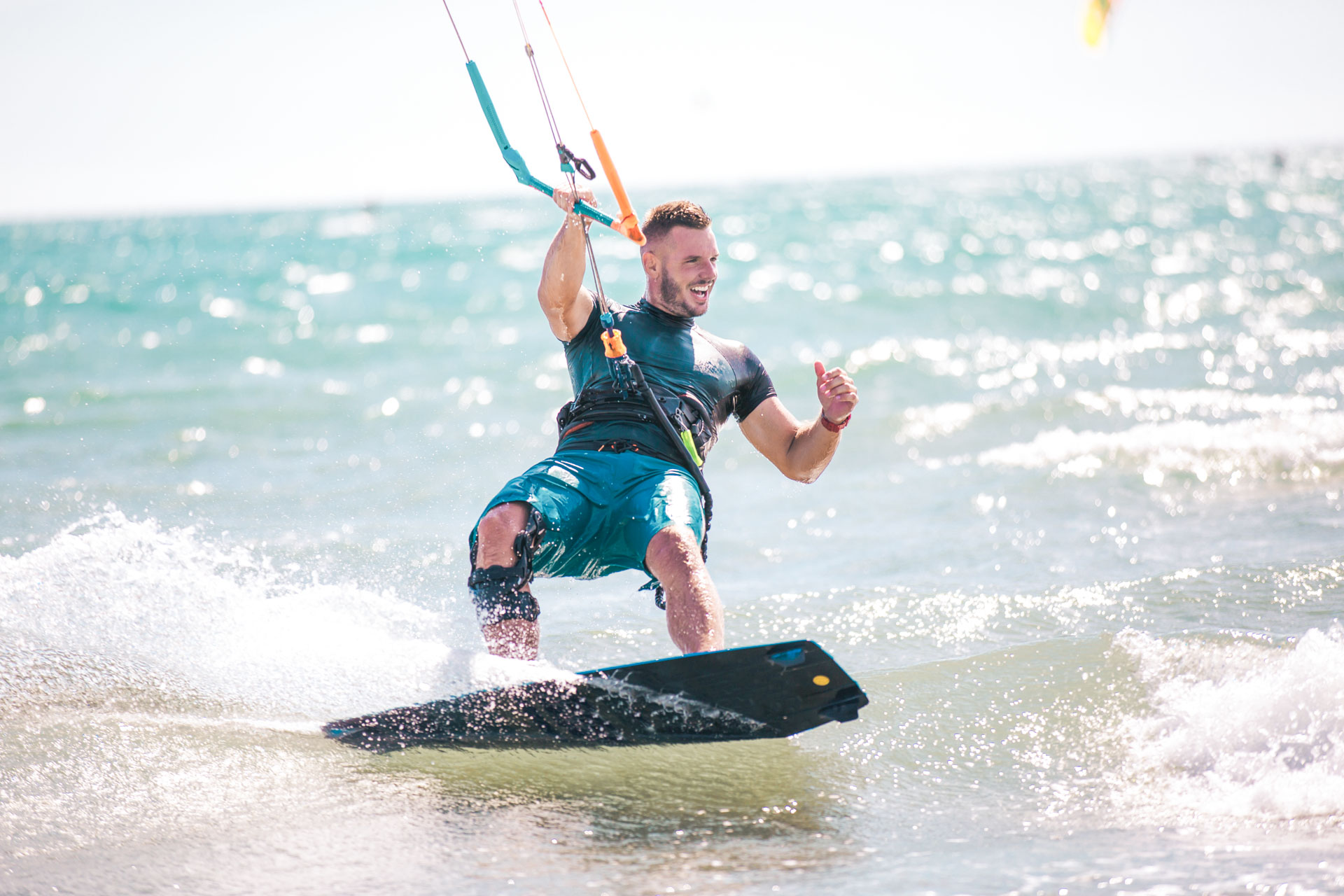 camping platin redoute kite surf activities